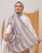 Satin chiffon scarf